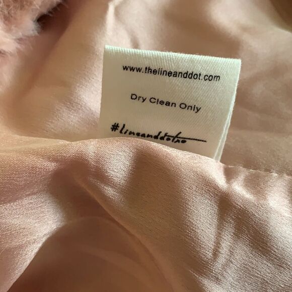 Line + Dot Conrad Mauve Faux Fur Jacket L - Picture 8 of 8
